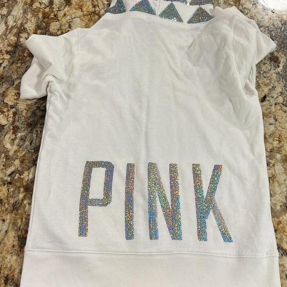 Pink Victoria Secret Jacket / zip-up Hoody size small - Picture 6 of 8